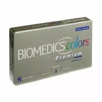 Цветные контактные линзы Biomedics Colors Premium - Aqua, -2.0/8,7, в наборе 2шт