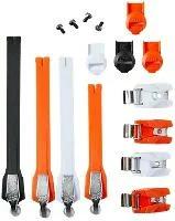 Fox Instinct Strap Kit Black/White/Orange стрепы к мотоботам (8 шт.) / Без размера