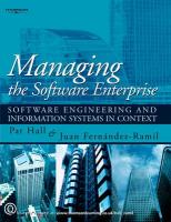 Hall, Ramil "Managing the Software Enterprise"