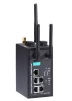 MOXA WDR-3124A-EU-T Промышленный 3G/Wi-Fi роутер, 4x10/100/1000 BaseT(X) Ethernet, 2 SIM, резервированное питание, изоляция антенны и питания, -30..