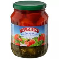 Globus Ассорти из томатов и огурцов Globus, 680 г, 720 мл, 6шт