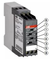 ABB C556.01 1 SAR 450010R0006 Реле 3х фазное контроля напряжения и чередования фаз (3х400V)-8A/250V