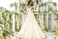 Нежное свадебное платье с цветочной вышивкой 60 C291