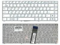 Клавиатура для ноутбука Asus Eee PC 1215, 1225, 1225B, 1225С белая, без рамки