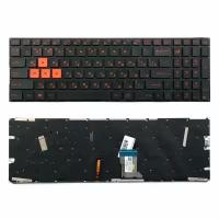 Клавиатура TopON для Asus FX502, FX502V, плоский Enter, черная, без рамки, PN: 0KNB0-6615US00 (KB-102310)