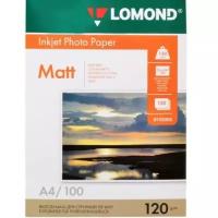 Фотобумага струйная A4 Lomond матовая 120г-100листов