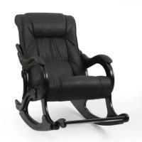 Кресло-качалка, модель 77 "Лидер", венге, эко кожа Dundi 108