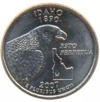США 25 центов 2007 год - Штат Айдахо (D)