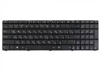 Клавиатура для ноутбука Asus K52, K53, K54, N50, N51, N52, N53, N60, N61, N70, N71. Чёрная, высокие кнопки со скосом, гор. Enter