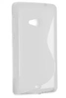Чехол силиконовый для Microsoft Lumia 535 Dual sim S-Line TPU (Прозрачно-матовый)