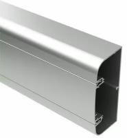 Алюминиевый кабель-канал 90х50 мм (с 1 крышкой), серебристый металлик DKC 09599, 2 м