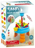Песочница с игрушками. Небольшая песочница для детей