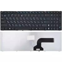 Клавиатура черная с черной рамкой для Asus N53SV