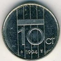 Нидерланды 10 центов 1994 год