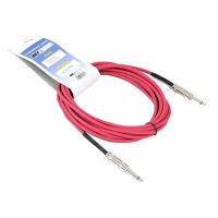Invotone ACI1002R - инструментальный кабель, mono jack 6,3 <-> mono jack 6,3, длина 2 м (красный)