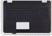 Клавиатура (топ-панель) для ноутбука Asus N551, G551 черная, с подсветкой, с верхней панелью