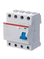 2CSF204001R2250 Выключатель дифференциального тока ABB F204 4п 25А 100мА тип AC, F204 AC-25/0.1