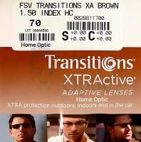 Линза Essilor 1,5 Orma Transitions XTRActive Brown Supra