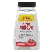 Acid Rescue, кальция карбонат, со вкусом ягод, 1000 мг, 60 жевательных таблеток