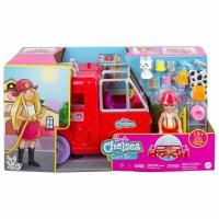 Barbie Кукла Челси и пожарная машина, HCK73
