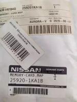 SD-карта системы навигации Nissan 259201KA1B