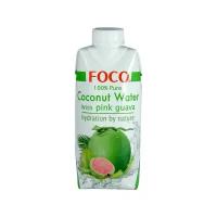 Кокосовая вода с розовой гуавой (без сахара) Foco 330 мл