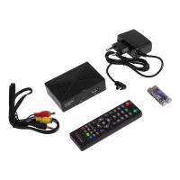Цифровое ТВ Без бренда Приставка для цифрового ТВ Wunder Technik WT2-P901,FullHD,DVB-T2, HDMI, USB, SmartTV, чёрная