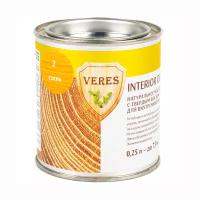 Масло для дерева для внутренних работ Veres Oil Interior №2, полуматовое, 0,25 л, сосна