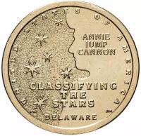 Монета США 1 доллар (dollar) 2019 P "Американские инновации - Классификация звезд, Энни Кэннон (Делавэр)" H140501