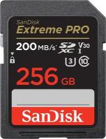 Карта памяти SanDisk SDXC Extreme Pro Class 10 UHS-I V30 U3 (200/90MB/s) 256GB