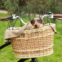 Велосипедная корзина для животных на руль