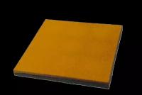 Резиновая дорожная плитка 500х500мм, толщина 10 мм жёлтая