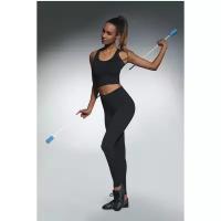 Спортивные женские черные легинсы для фитнеса BAS BLEU Forcefit, размер 48, цвет Черный