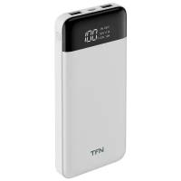Внешний аккумулятор TFN Slim Duo LCD 10 000 white (TFN-PB-217-WH)