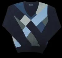 Пуловер с V-образным вырезом KingWool, размер 48