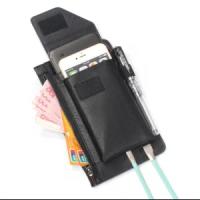 Чехол-кошелек-портмоне MyPads Solido для ASUS ZenFone Live G500TG 5.0 с карабином креплением на пояс и с отделениями для второго телефона, стилуса, и разъемом для зарядки и наушников из эко-кожи черного цвета мужской