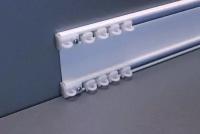 Алюминиевый профильный карниз для штор двухрядный (300см)