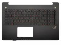 Клавиатура для ноутбука Asus ROG G550JK черная топ-панель