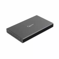 Внешний корпус для HDD SATA 2.5” Gembird EE2-U3S-55 для HDD/SSD SATA 6Gb/s 2.5", USB 3.0, алюминий, черный