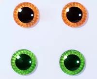 Глаза абрикосовые и светло-зеленые для кукол Pullip (Пуллип) / DAL (Дал) / Byul (Биул), Groove inc
