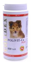 Polidex витамины для собак для роста костной ткани и фосфорно-кальциевого обмена, 500 таб. 330 г