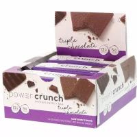 BNRG Power Crunch Protein Energy Bar, Original Triple Chocolate, 12 Bars, 1.4 oz (40 g) Each