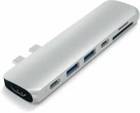 Satechi Aluminum Type-C Pro HubAdapter USB-хаб для MacBook Pro2016/2017 Silver (ST-CMBPS)