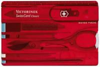 Швейцарская карта Victorinox SwissCard Classic (0.7107) красный коробка подарочная