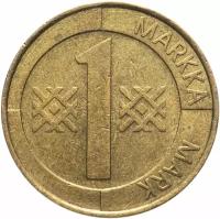 Монета Финляндия 1 марка (markka) 1993-2001, случайная дата Q262404
