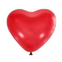 Воздушные шары 14"/35см Сердце Декоратор CHERRY RED 25шт с гелием