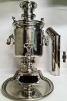 Набор: Самовар 12 литров Баташева с трубой и подносом