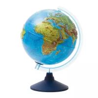 Глобус физико-политический рельефный Globen, 32см, интерактивный, с подсветкой от батареек на круглой подставке ( Артикул 281841 )