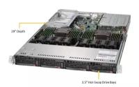Серверная платформа Supermicro 6019U-TRT SYS-6019U-TRT/1U/2x3647/ 24xDDR4-2933 MHz RDIMM/LRDIMM/ 4x3.5"