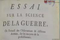 Книга старинная на французском "Наука о войне". Эспаньяк. Essai sur la science de la guerre. 1743 г